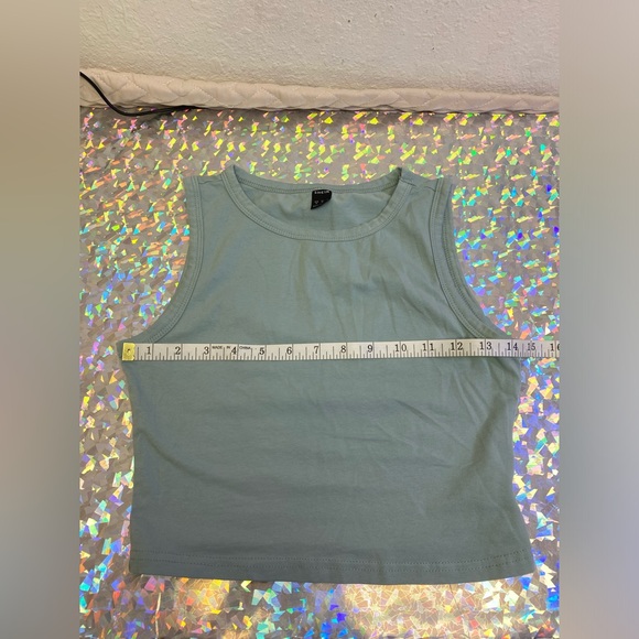 Boho Hippie Outfit Gaucho High Waist Bell Crop Pant Crop Top & Sheer Coverup S/M - Picture 10 of 16